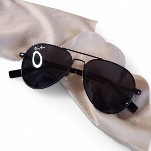Pro Acme Black Aviator Sunglasses Classic Dark Lens Unisex